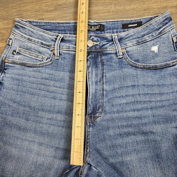 Judy Blue Women's High Rise Tummy Control Solid Five Pocket Straight Jeans 14w - Picture 5 of 7